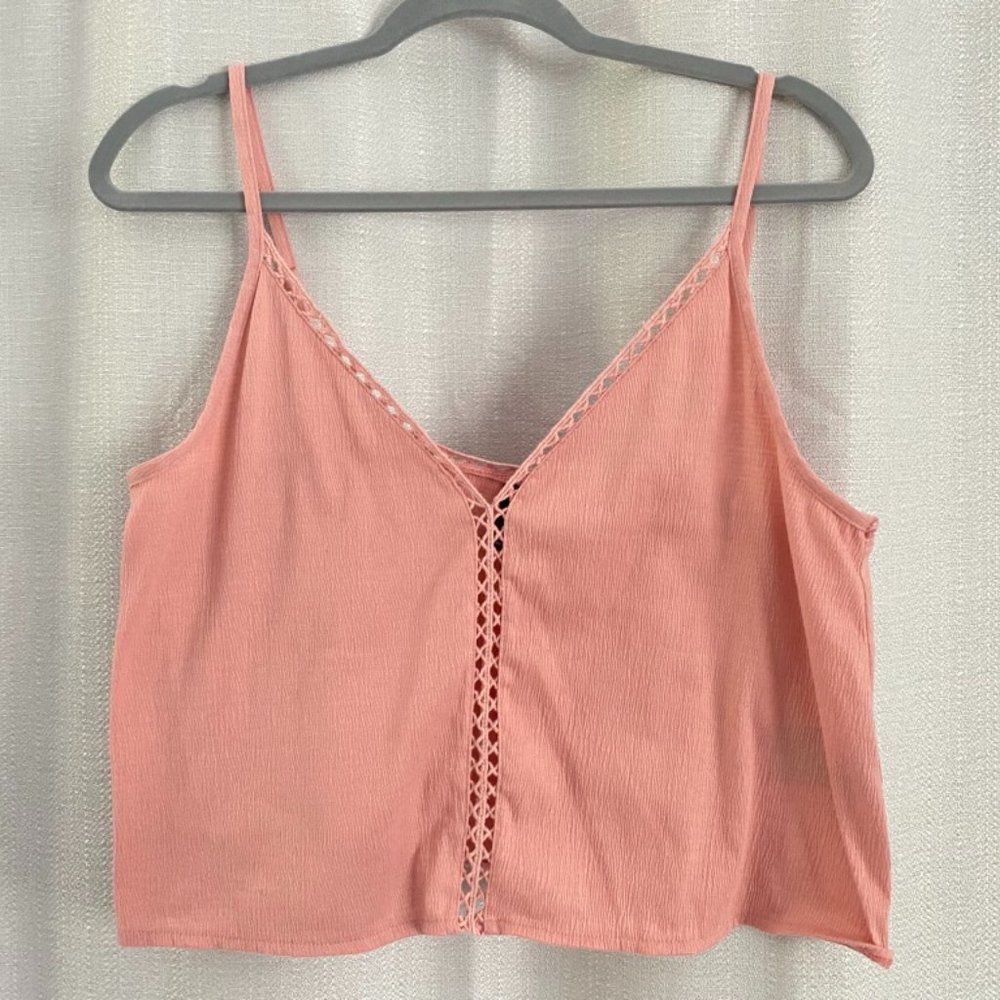 Pink Cropped tank top